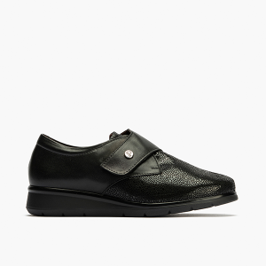 Pitillos Zapato Ancho Especial Color Negro 10710