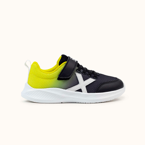 Munich Zapatillas Con Velcro Negro Amarillo MINI LETA 8935003