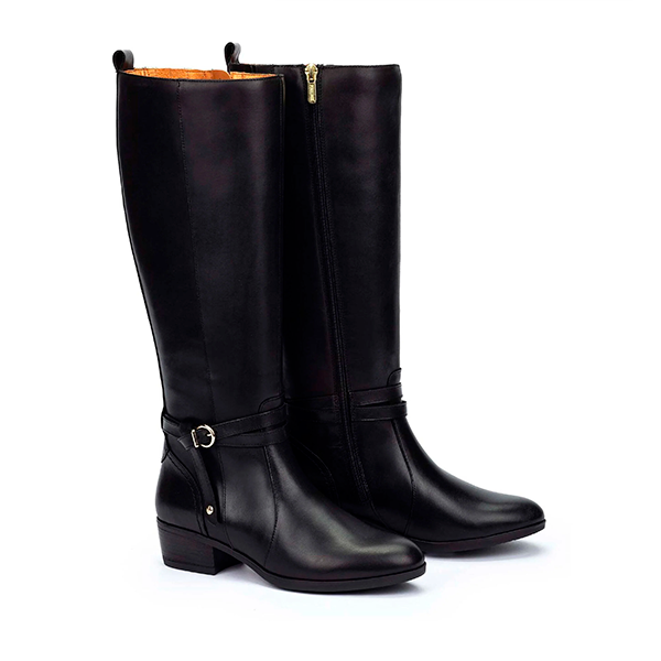 Pikolinos Bota Alta De Piel Negra W1U-9764 - Imagen 3