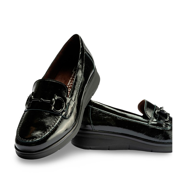 Pitillos Mocasín Charol Negro 10701 - Imagen 5
