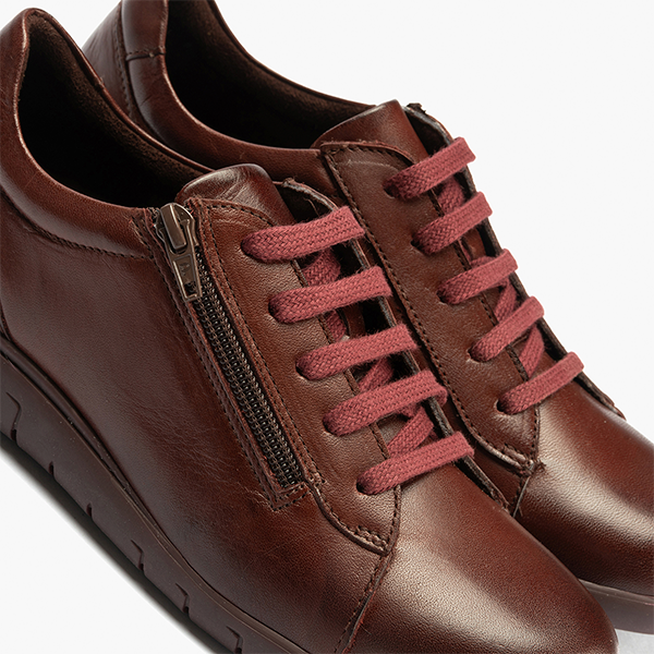 Pitillos Zapato Confort Color Burdeos 20213 - Imagen 4