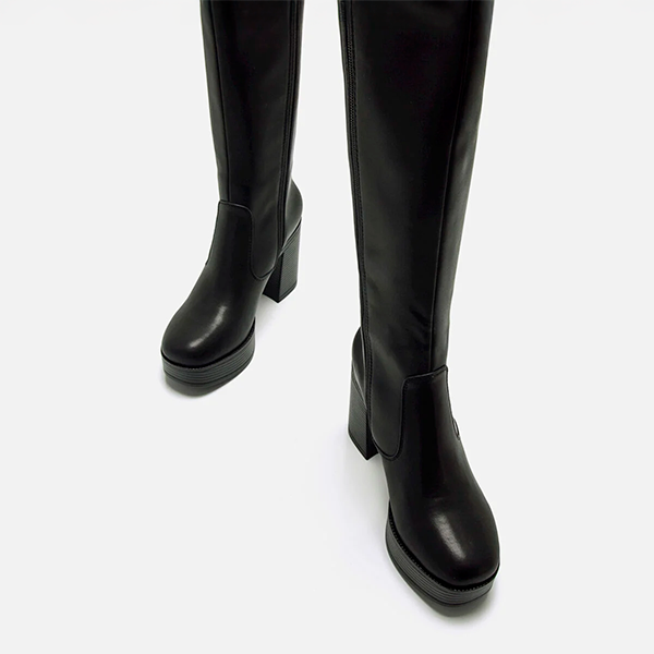 Mustang Bota Alta Negra 50522 - Imagen 6
