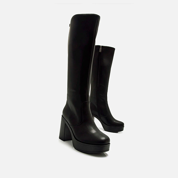 Mustang Bota Alta Negra 50522 - Imagen 3